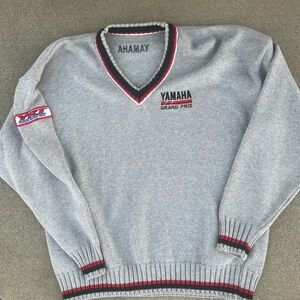 Vintage Yamaha Racing Team Sweater Wool Blend Yamaha Grand Prix UK Made